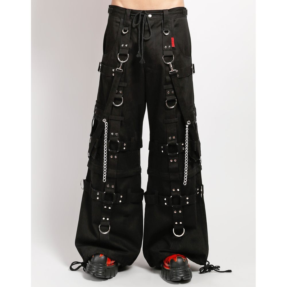 Tripp NYC - Harness Dark Street Wide leg trousers - Black